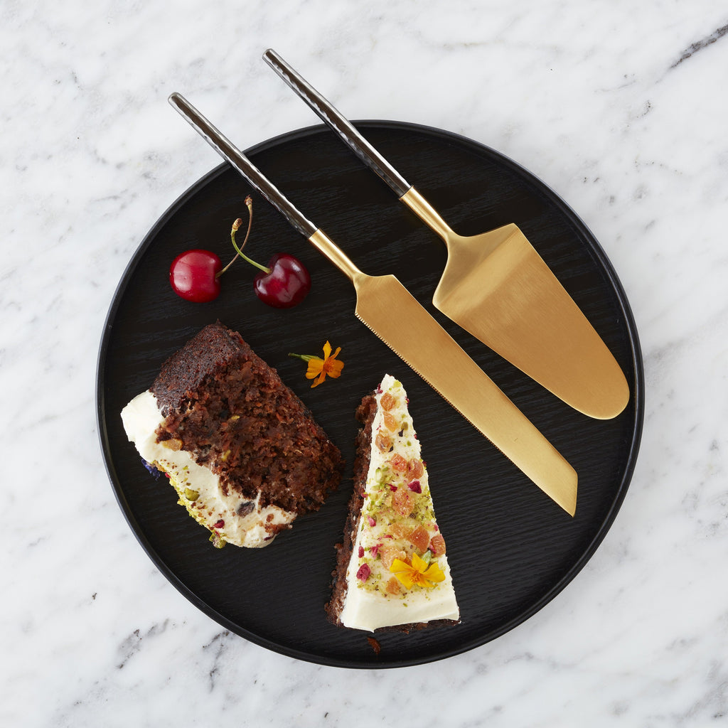 Nel Lusso Santo Cake and Knife Set