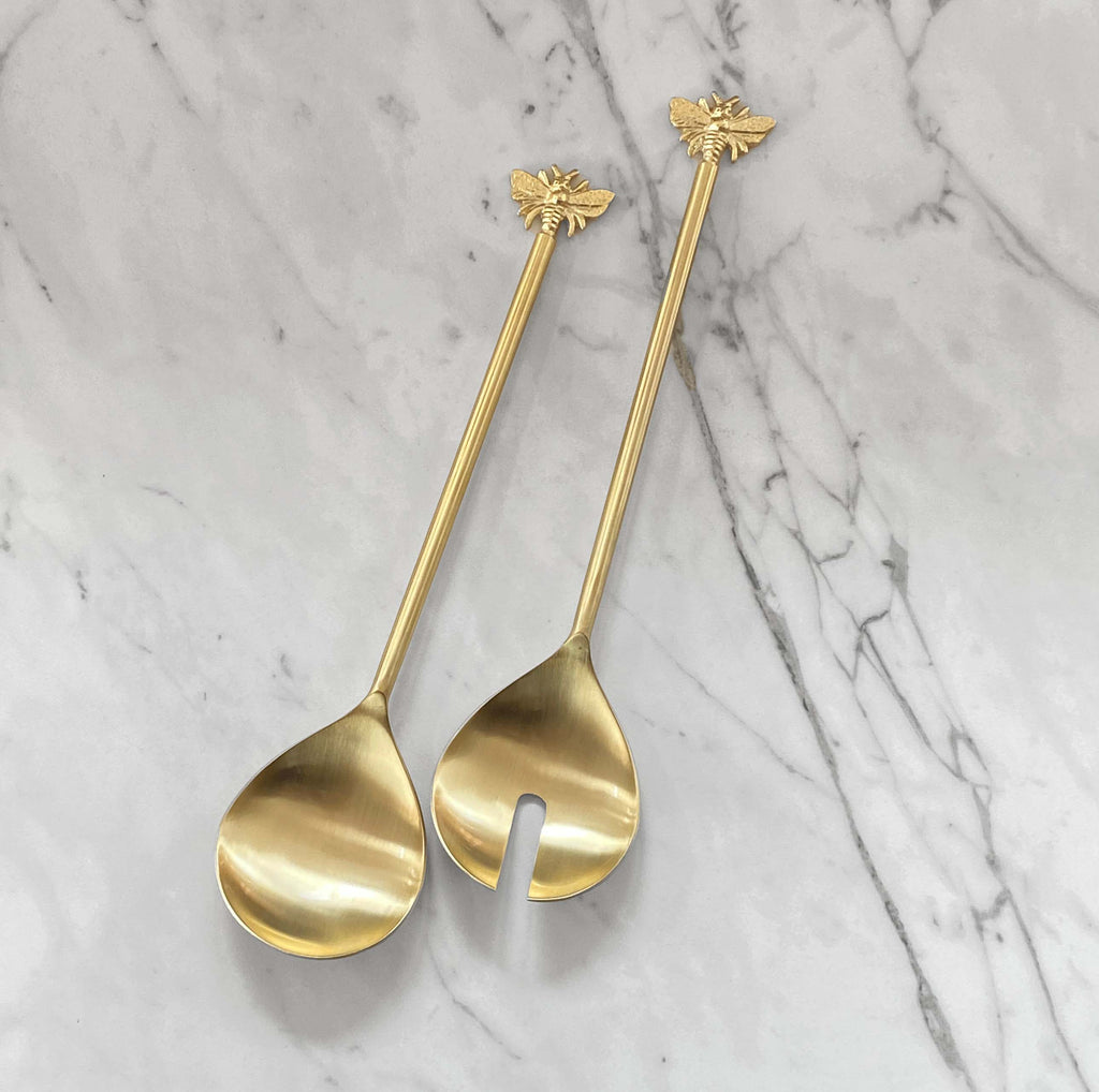 Bee Salad Server Set