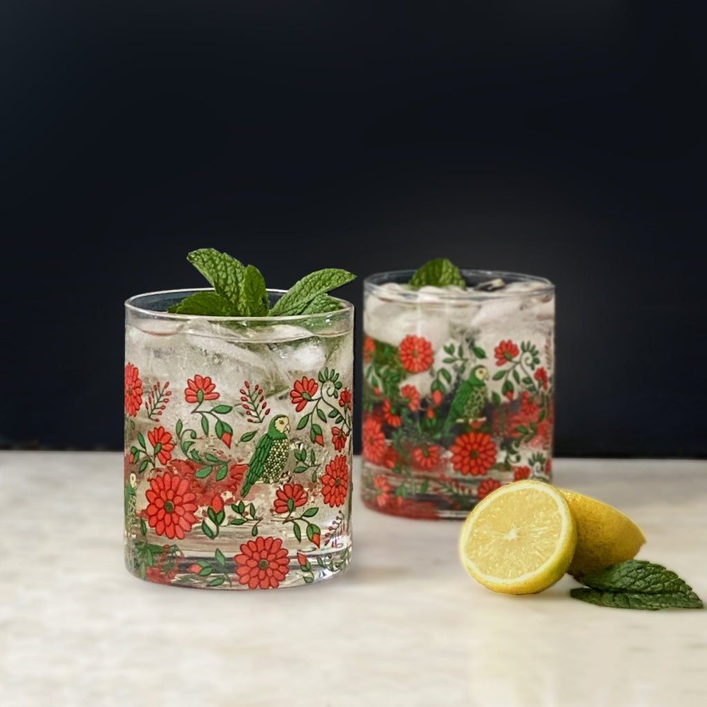 Floral Fiesta Set of 4 Glasses