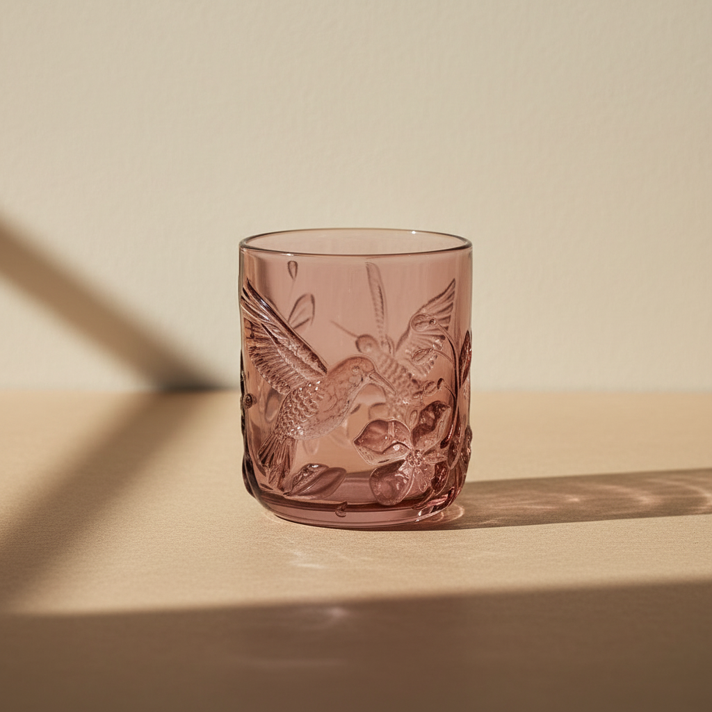 Dawn Rainforest Glass Pink