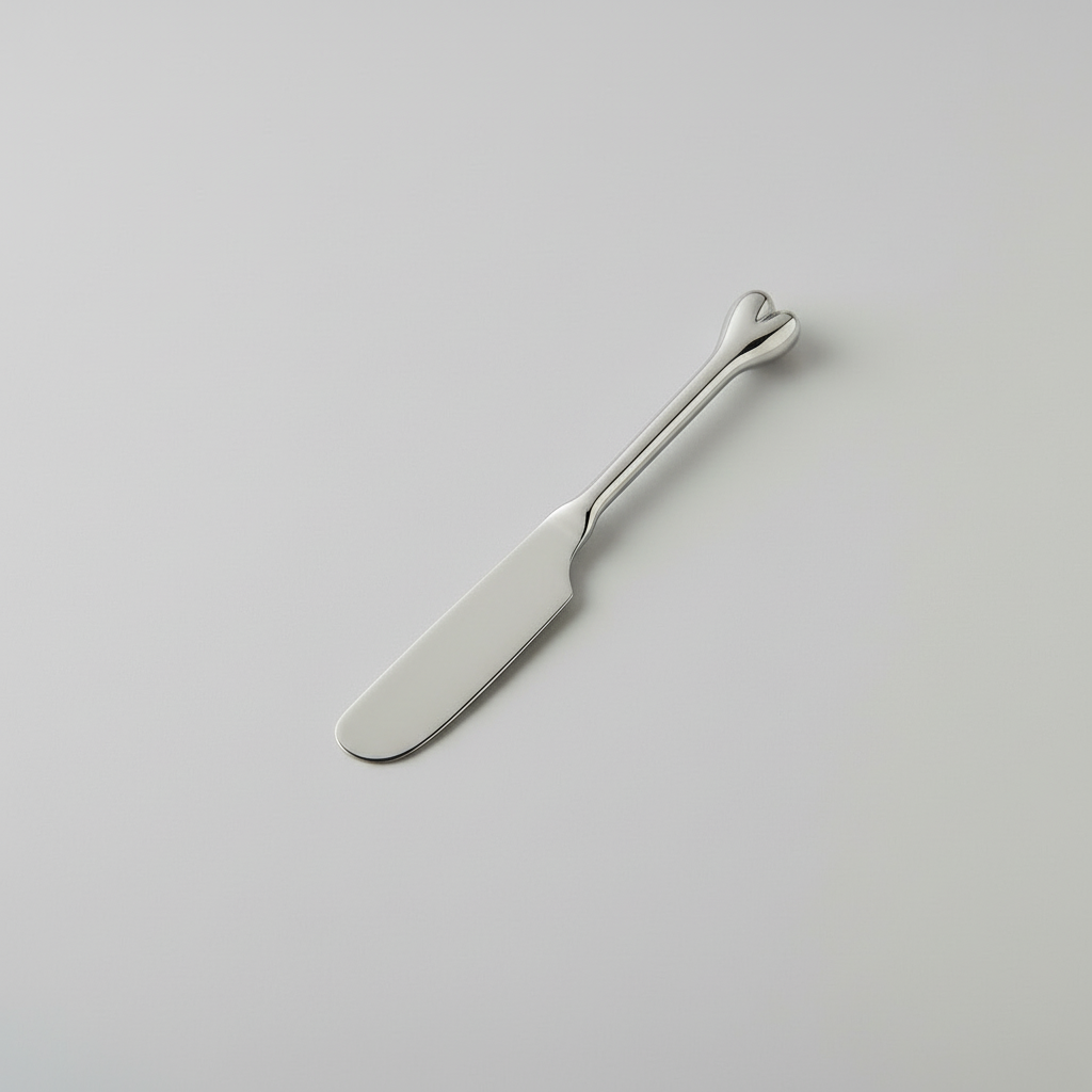 Heart Butter/Pate Knife- Silver