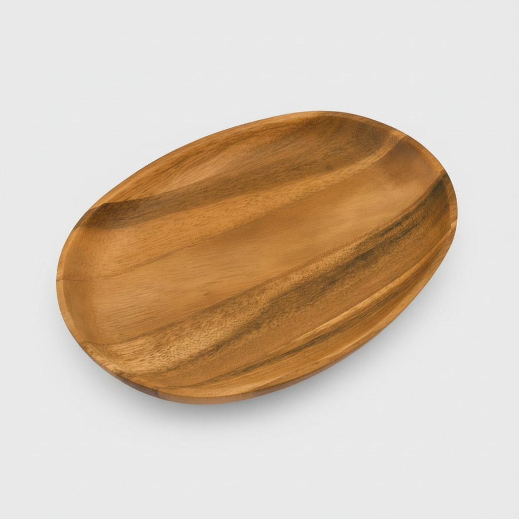 Oval Platter Natural Acacia