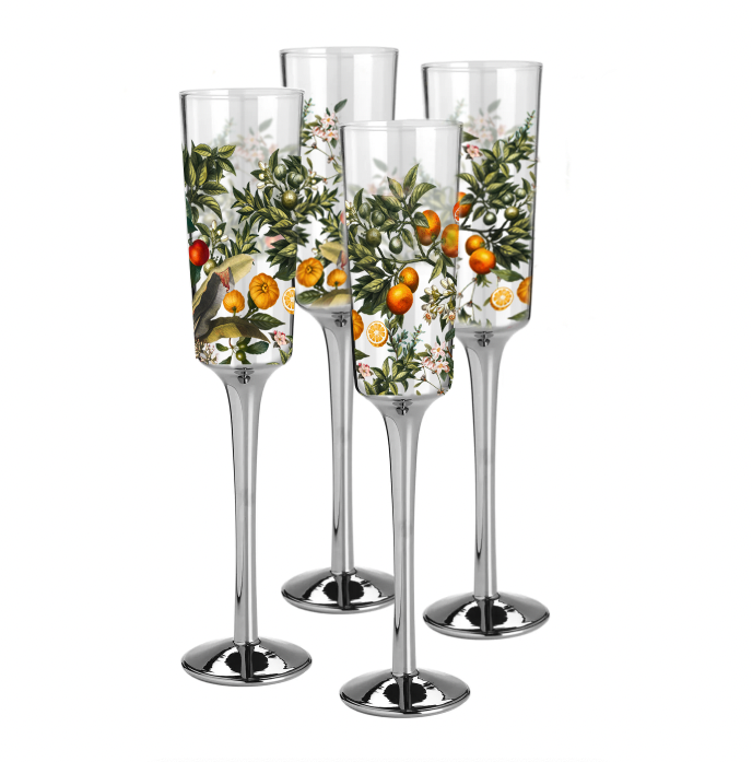Sorrento Champagne Flutes set of 4