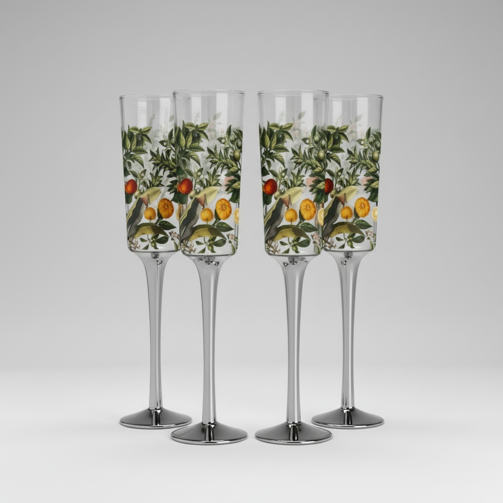 Sorrento Champagne Flutes set of 4