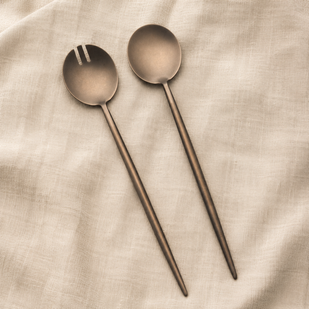 NEW Otto Salad Servers Antique Bronze - Pre order for October