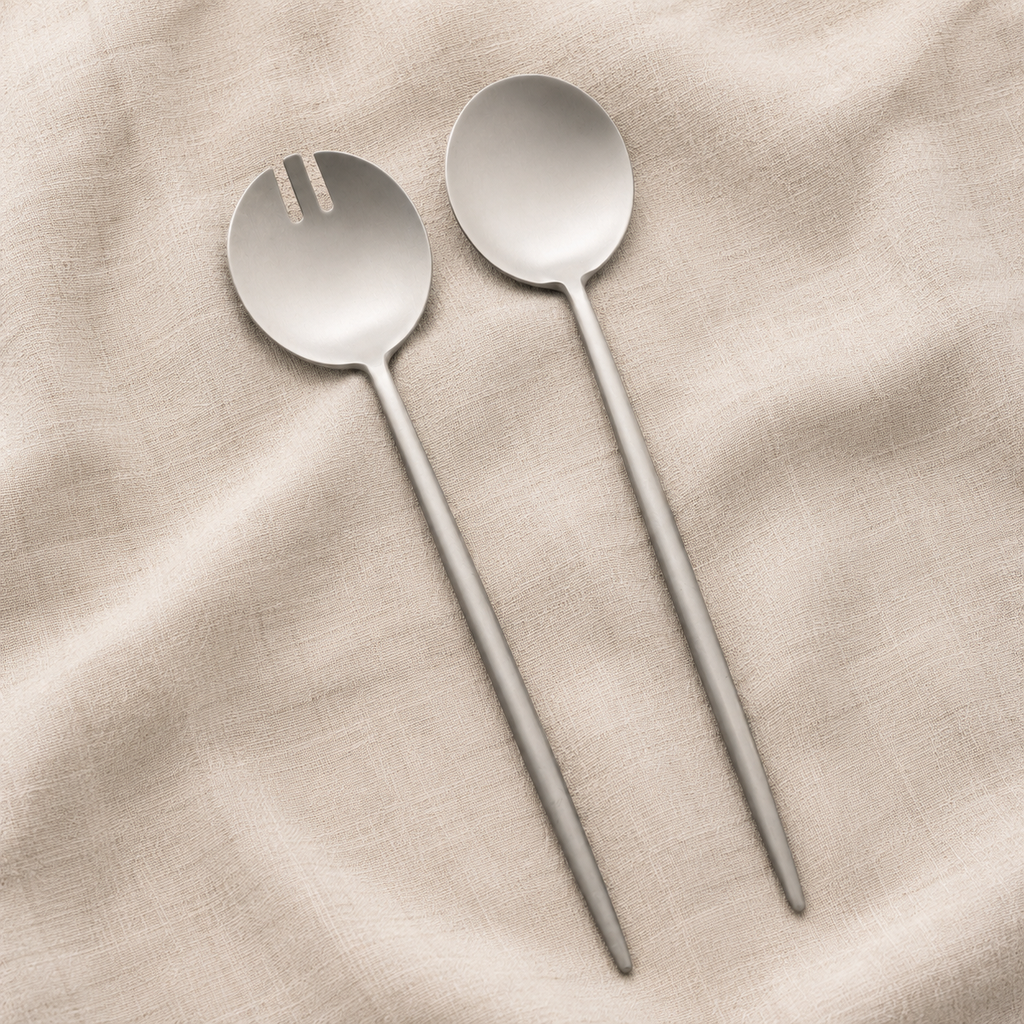 NEW Otto Salad Servers Brushed S/S  - Pre order for October