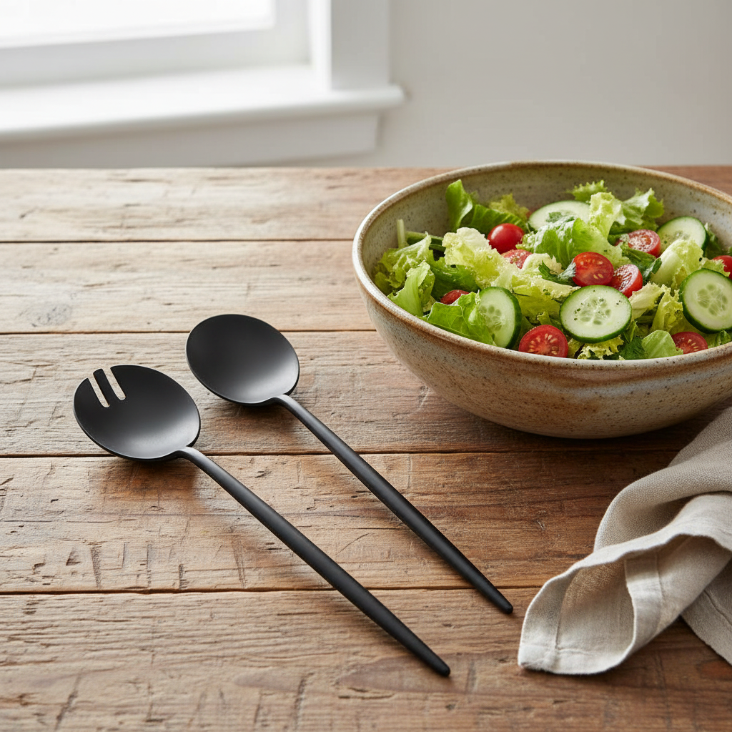 NEW Otto Salad Servers Vintage Black - Pre order for October