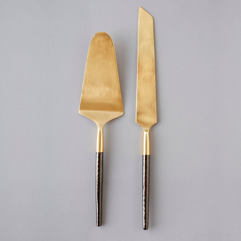 Nel Lusso Santo Cake and Knife Set